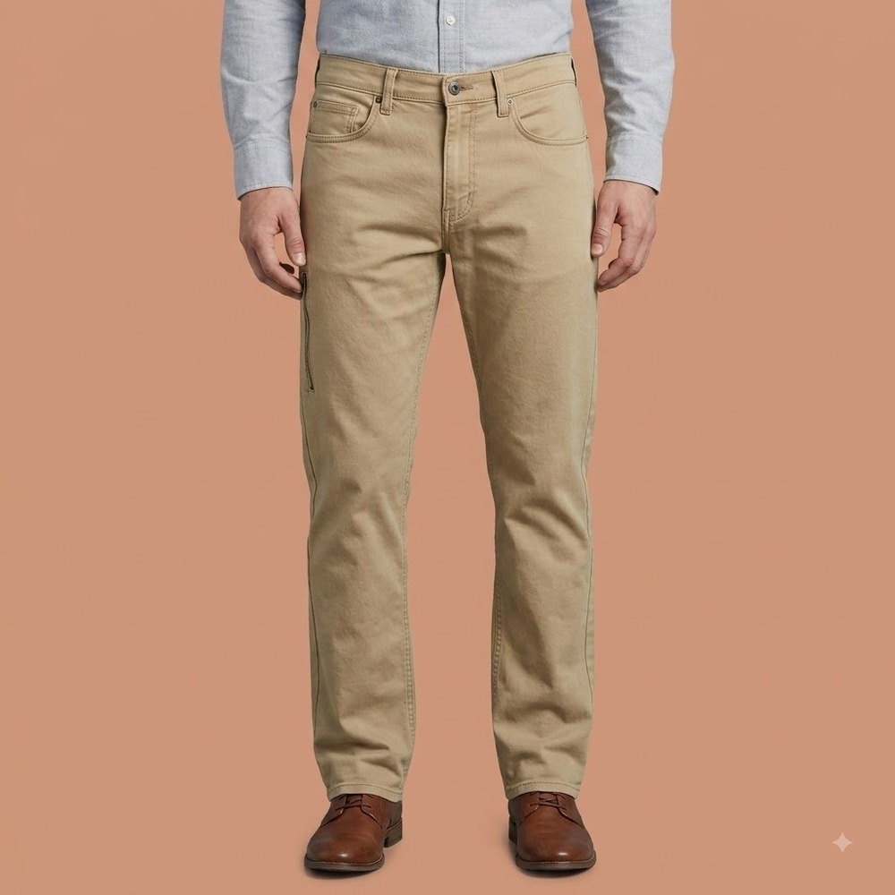 Denizen Levi's 231 Athletic Fit Chinos Men 33 Khaki Stretch Casual Pants